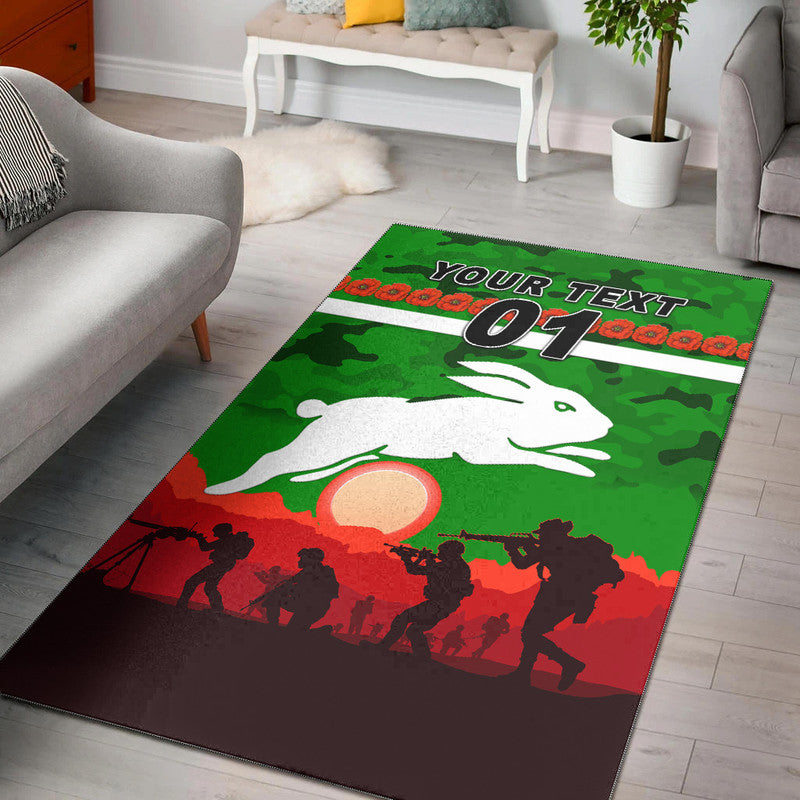 custom-personalised-south-sydney-rabbitohs-anzac-2022-area-rug-simple-style-green