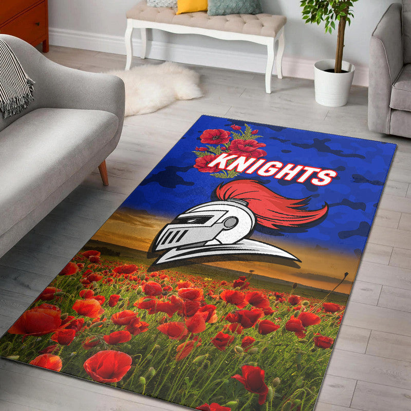 newcastle-knights-anzac-2022-area-rug-poppy-flowers-vibes