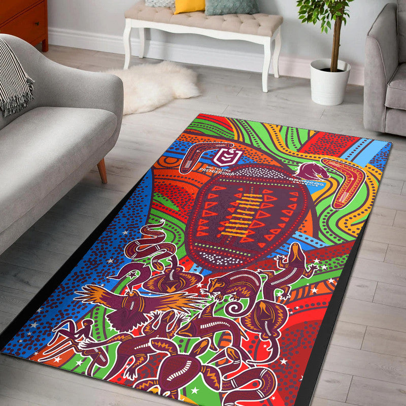 brisbane-broncos-2022-area-rug-indigenous-vibes