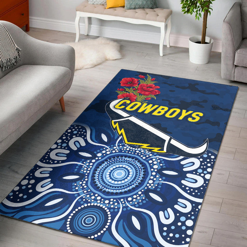 north-queensland-cowboys-anzac-2022-area-rug-indigenous-vibes-blue
