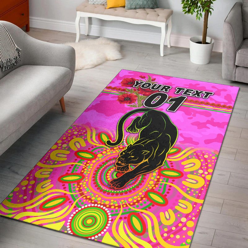 custom-personalised-penrith-panthers-anzac-2022-area-rug-indigenous-vibes-pink