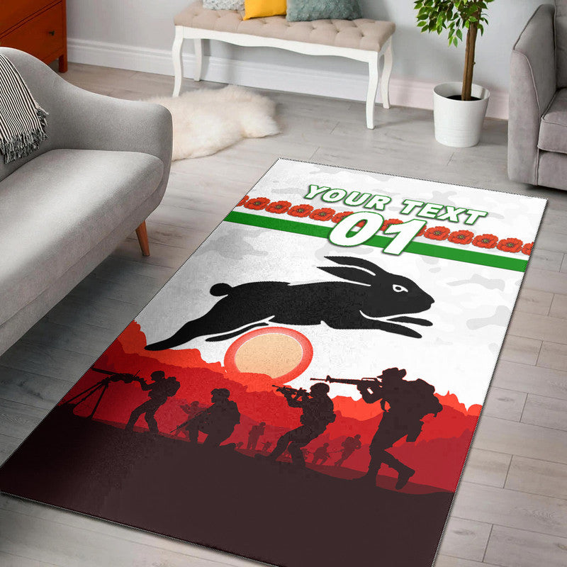 custom-personalised-south-sydney-rabbitohs-anzac-2022-area-rug-simple-style-white