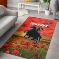 st-george-illawarra-dragons-anzac-2022-area-rug-poppy-flowers-vibes-red