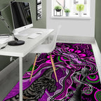 aboriginal-lizard-area-rug-pink-color