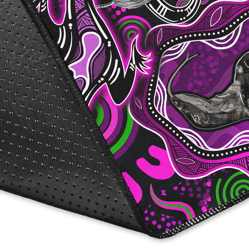 aboriginal-lizard-area-rug-pink-color