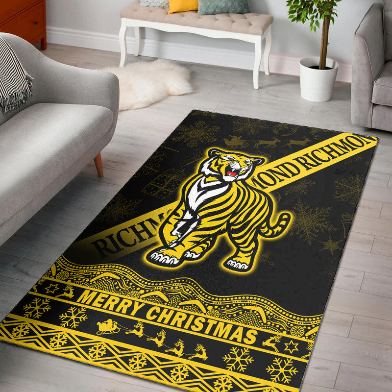 richmond-tigers-unique-winter-season-area-rug-tigers-merry-christmas-no1