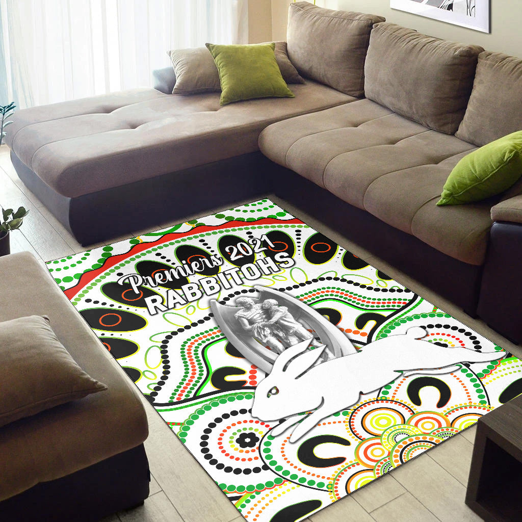 south-sydney-rabbitohs-area-rug-2021-indigenous-premiers-trophy-white