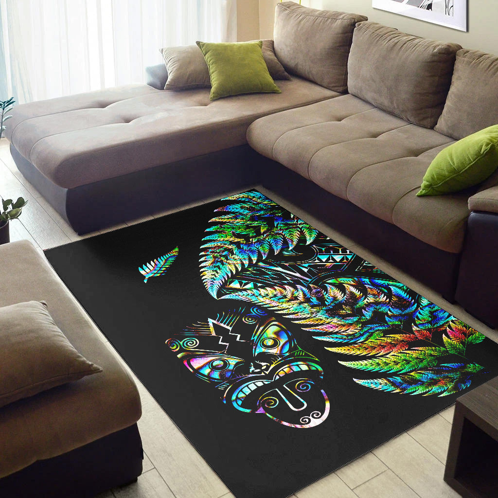 new-zealand-haka-rugby-maori-area-rug-silver-fern-vibes-paua-shell