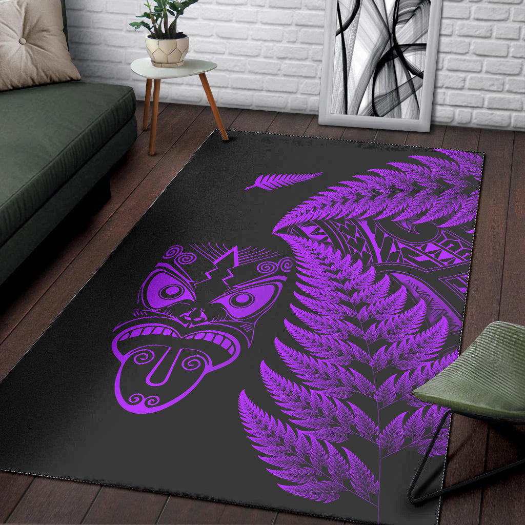 new-zealand-haka-rugby-maori-area-rug-silver-fern-vibes-purple