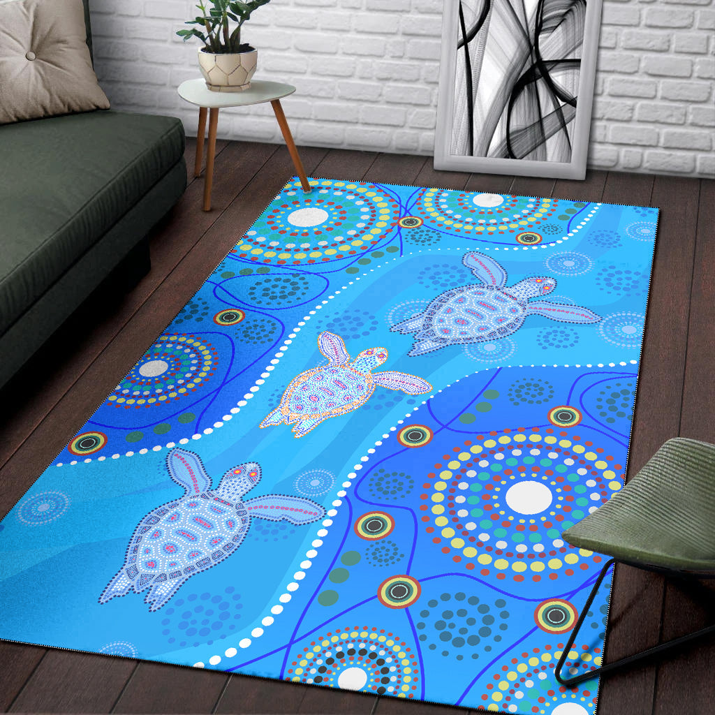aboriginal-art-turtle-area-rug-indigenous-simple-vibes