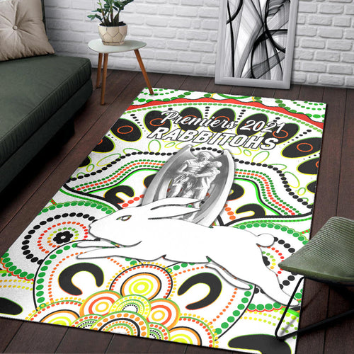 south-sydney-rabbitohs-area-rug-2021-indigenous-premiers-trophy-white