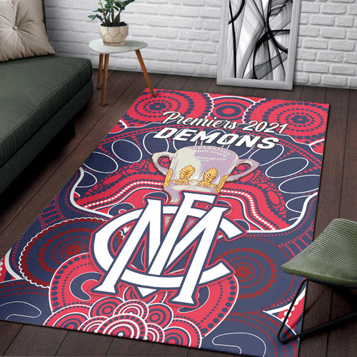 melbourne-demons-indigenous-area-rug-football-2021-premiers-trophy