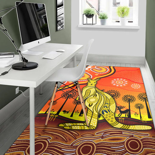 aboriginal-art-kangaroo-area-rug-indigenous-unique-vibes-orange
