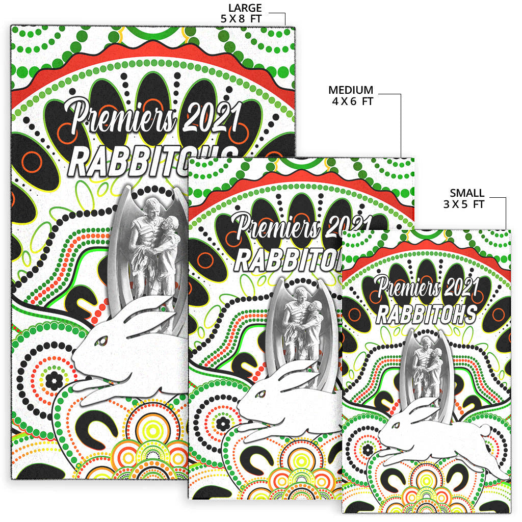 south-sydney-rabbitohs-area-rug-2021-indigenous-premiers-trophy-white
