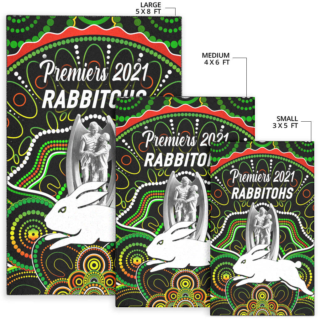 south-sydney-rabbitohs-area-rug-2021-indigenous-premiers-trophy-black