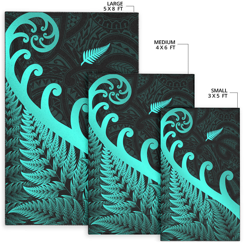 new-zealand-rugby-maori-area-rug-silver-fern-koru-vibes-turquoise