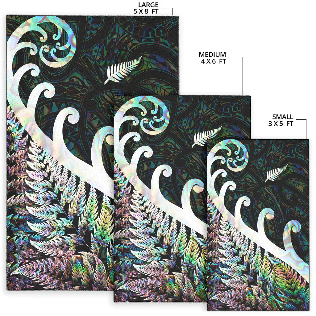 new-zealand-rugby-maori-area-rug-silver-fern-koru-vibes-paua-shell