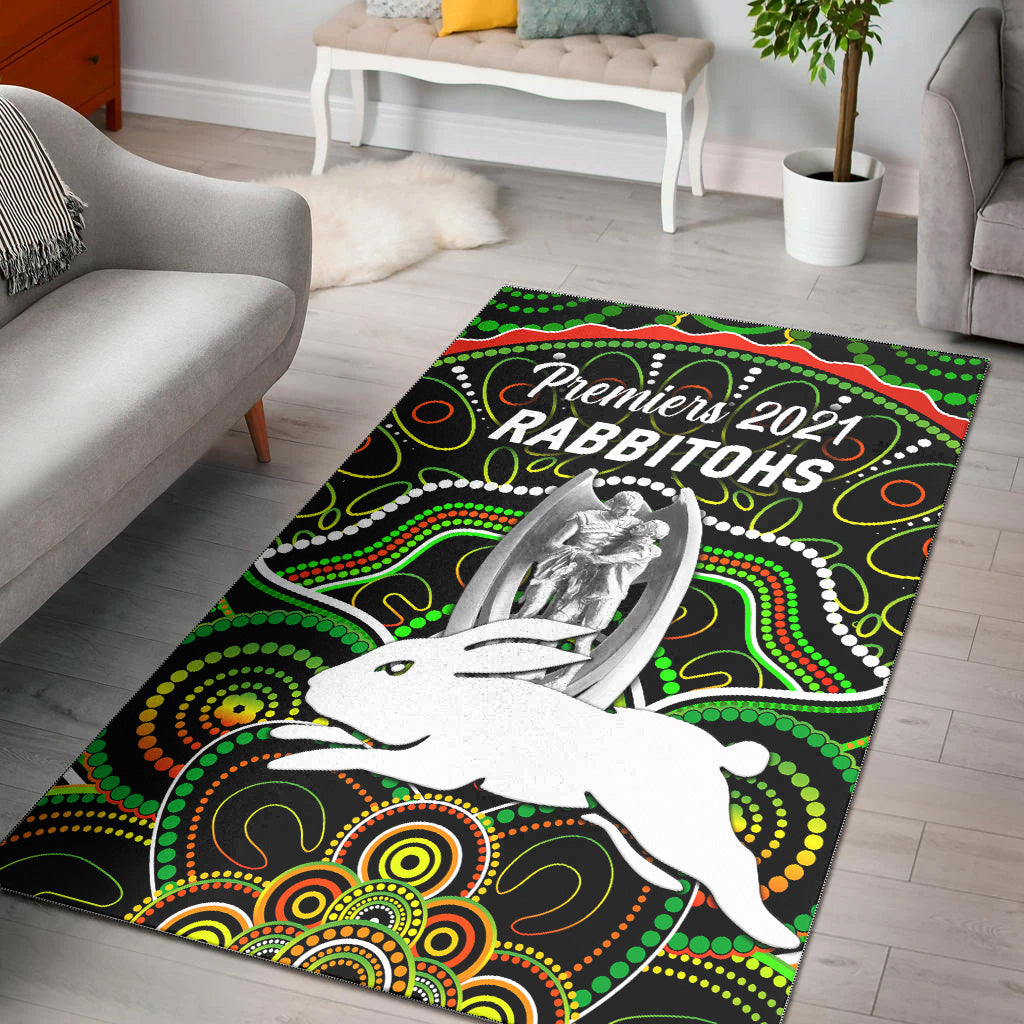south-sydney-rabbitohs-area-rug-2021-indigenous-premiers-trophy-black