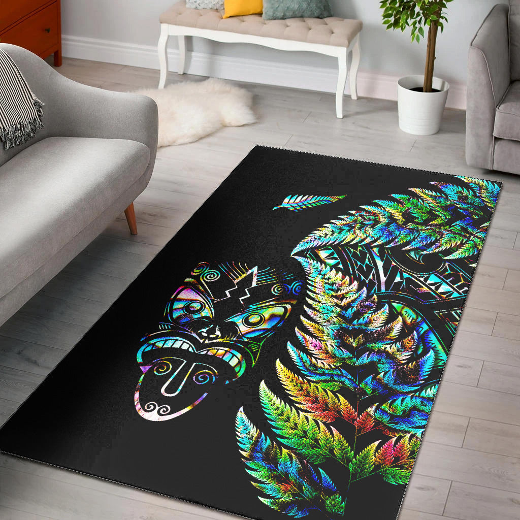 new-zealand-haka-rugby-maori-area-rug-silver-fern-vibes-paua-shell