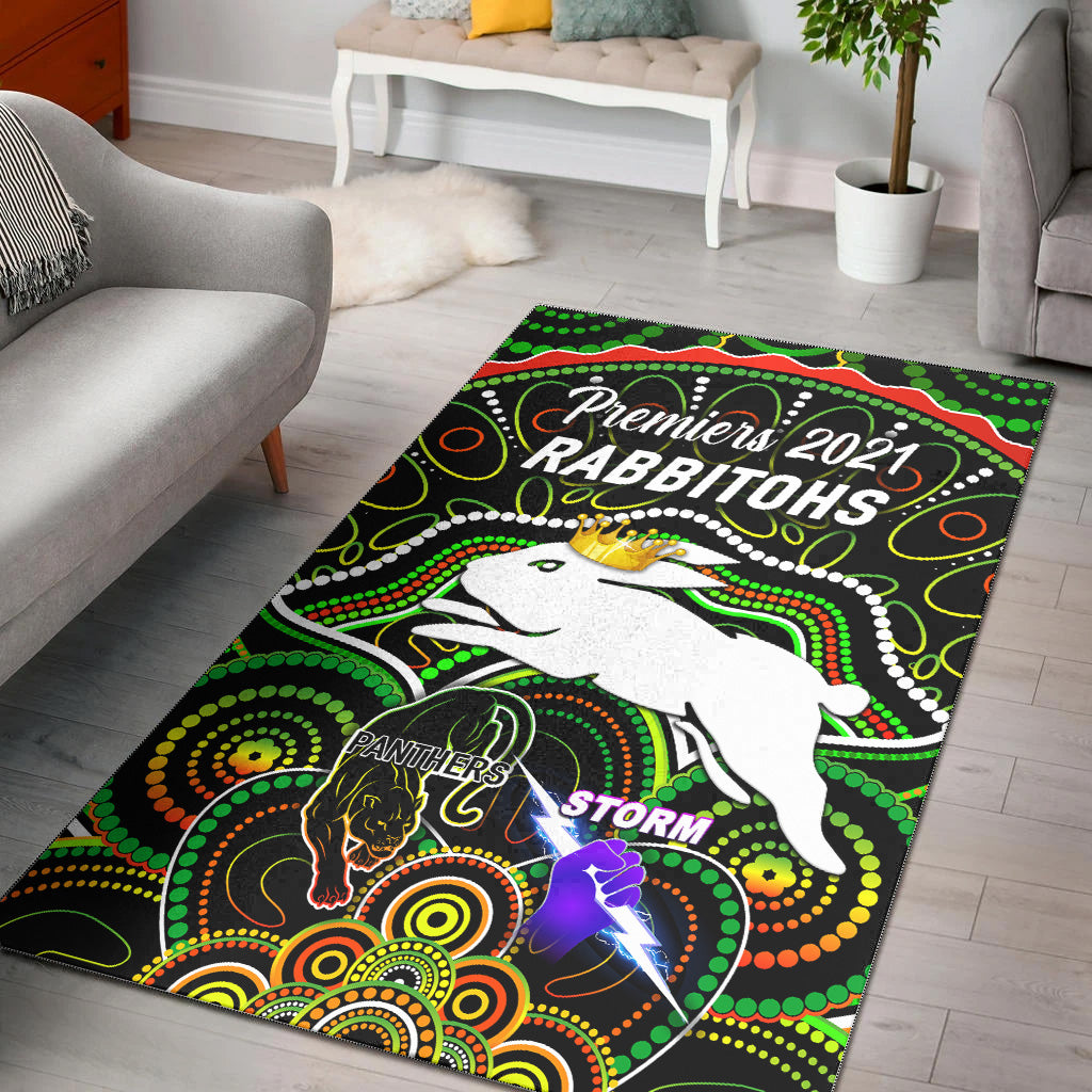 south-sydney-rabbitohs-area-rug-2021-indigenous-premiers-the-king-black
