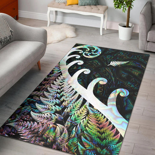 new-zealand-rugby-maori-area-rug-silver-fern-koru-vibes-paua-shell
