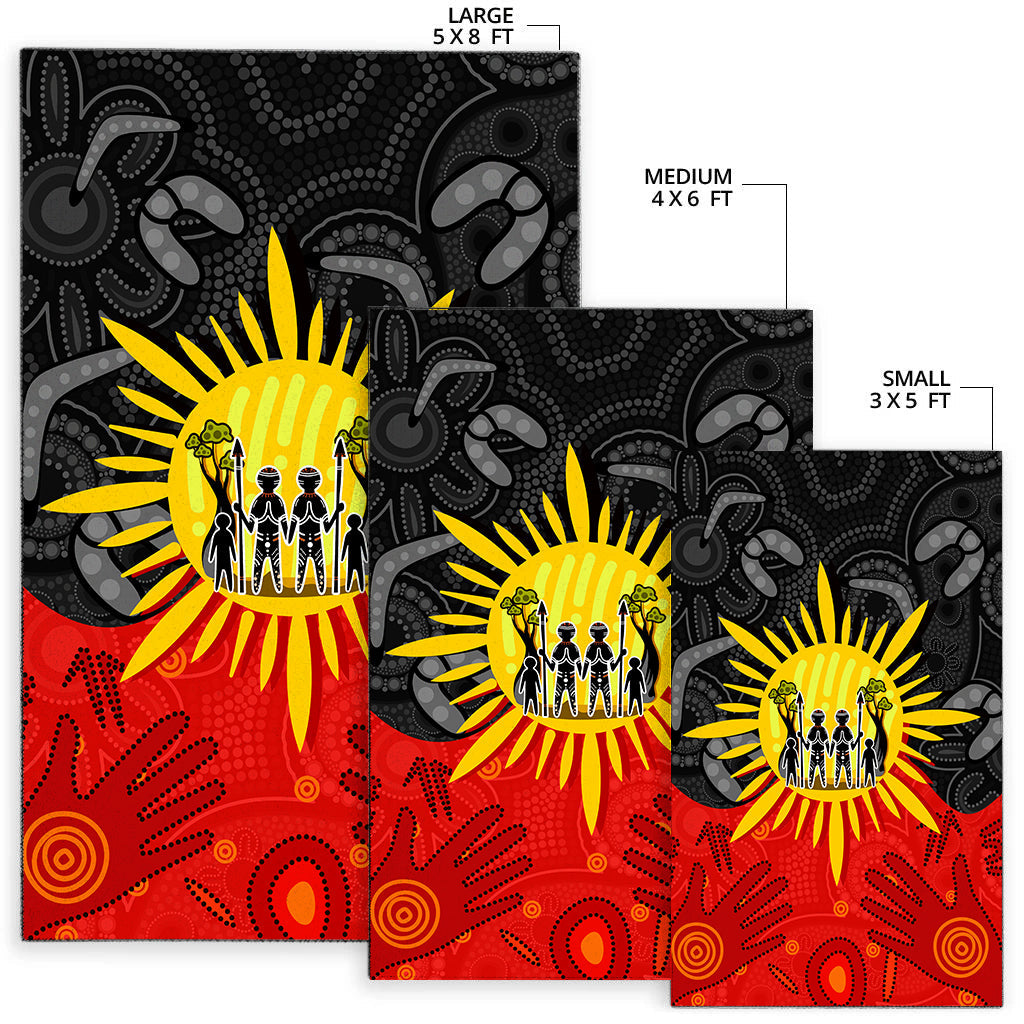 aboriginal-family-area-rug-flag-style