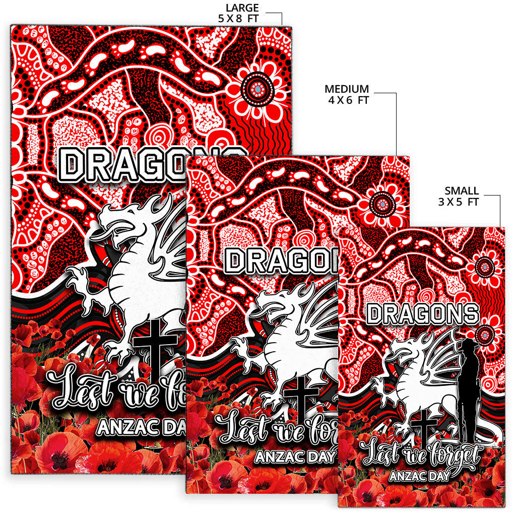 st-george-dragons-area-rug-anzac-day-poppy-flowers-with-aboriginal