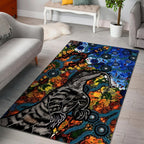 Aboriginal Lizard Tribal Area Rug LT6