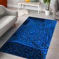 turtle-area-rug-aboriginal-blue-style