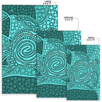 turtle-area-rug-aboriginal-green-style