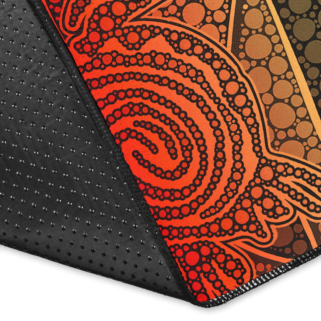 turtle-area-rug-aboriginal-red-style