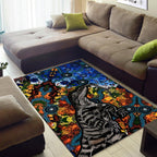 Aboriginal Lizard Tribal Area Rug LT6