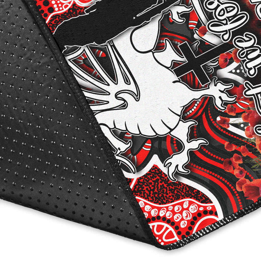 st-george-dragons-area-rug-anzac-day-poppy-flowers-with-aboriginal