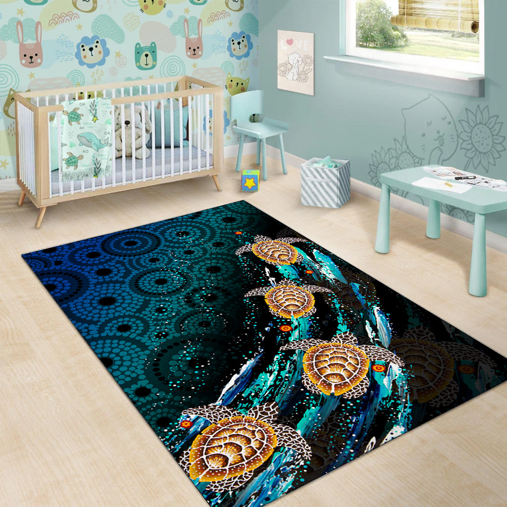 turtle-area-rug-aboriginal-no-4