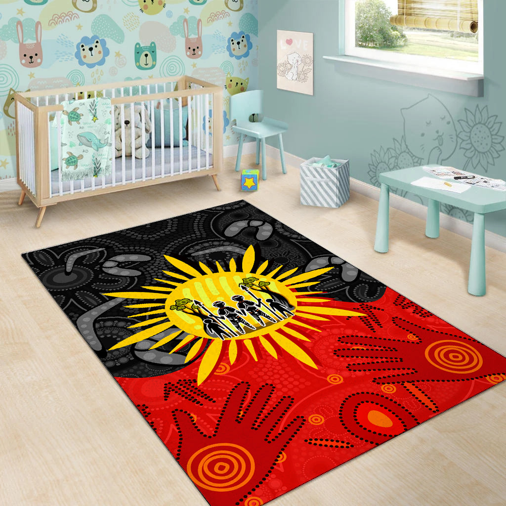 aboriginal-family-area-rug-flag-style