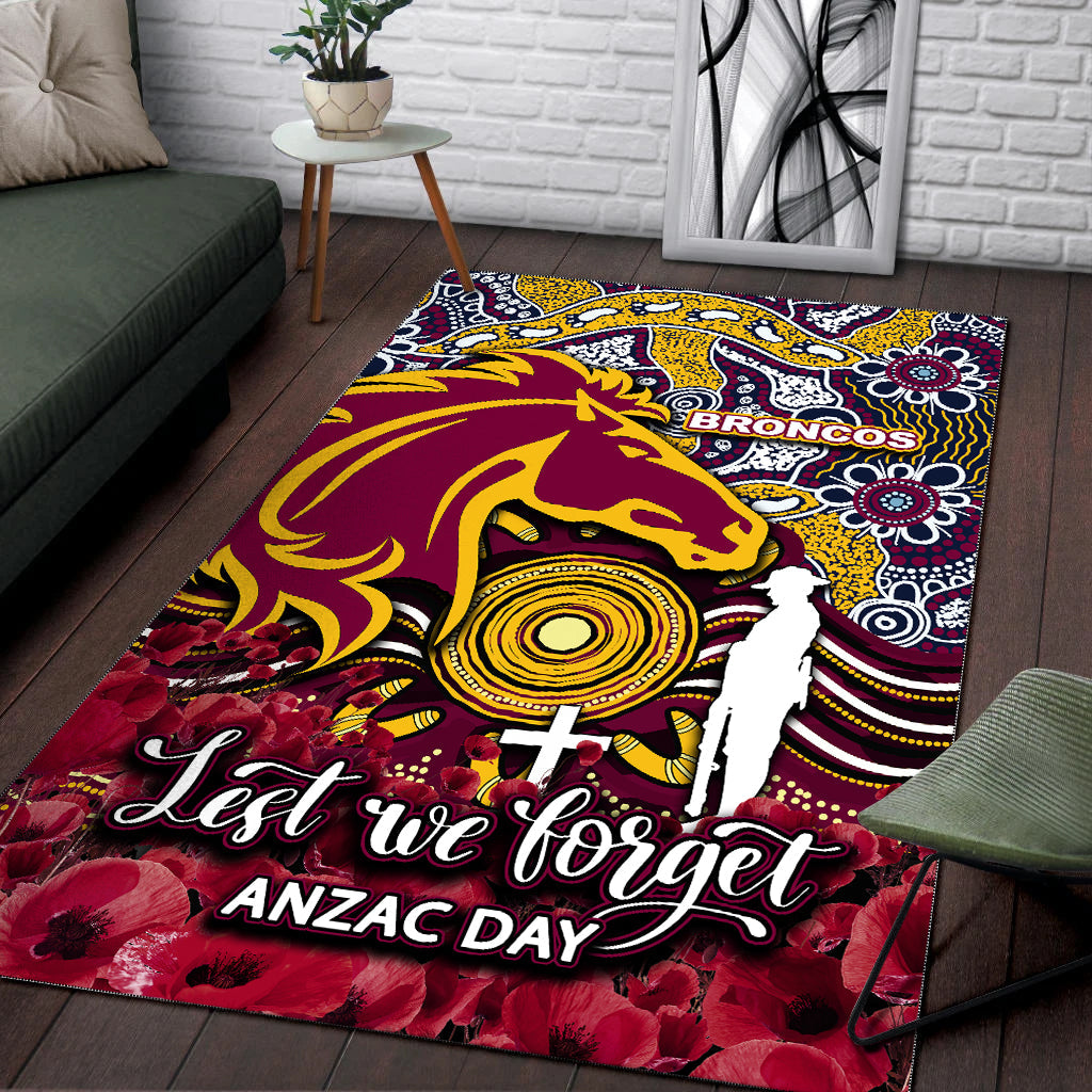 brisbane-broncos-area-rug-anzac-day-poppy-flowers-with-aboriginal
