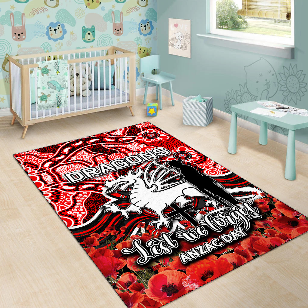 st-george-dragons-area-rug-anzac-day-poppy-flowers-with-aboriginal