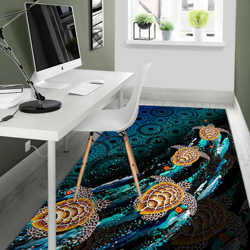 turtle-area-rug-aboriginal-no-4