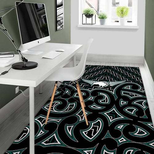new-zealand-area-rug-maori-graphic-tee-patterns-green