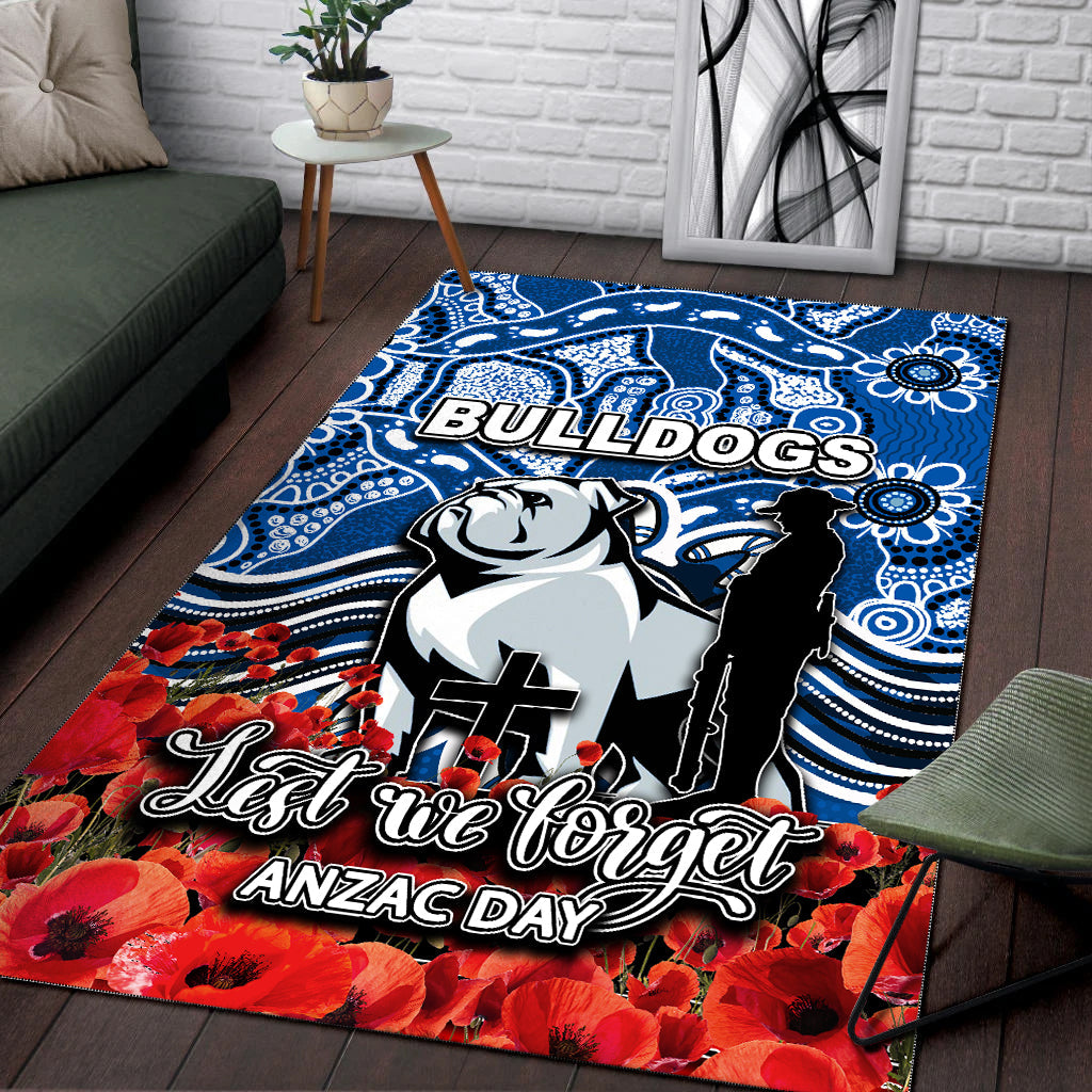 canterbury-bankstown-bulldogs-area-rug-anzac-day-poppy-flowers-with-aboriginal