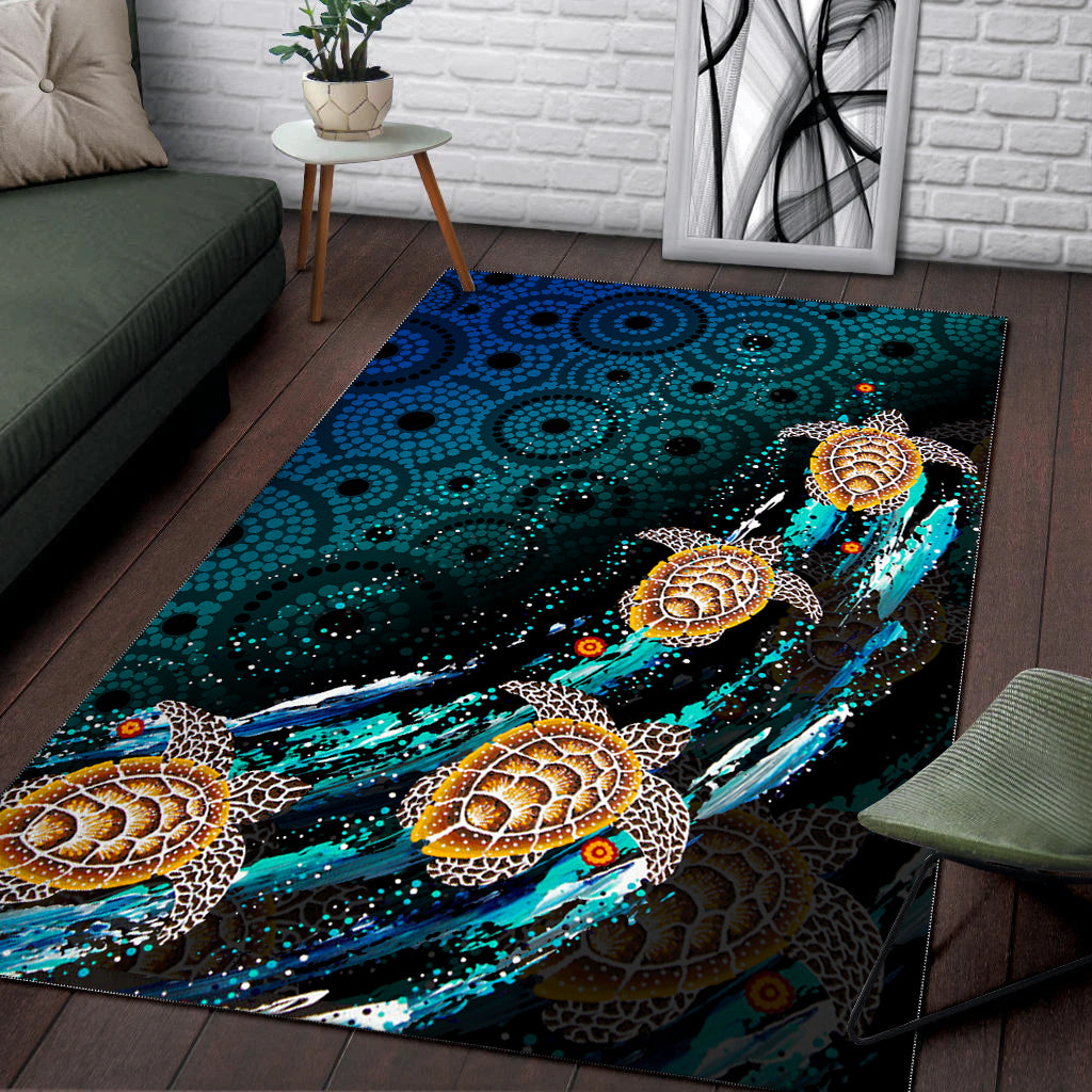 turtle-area-rug-aboriginal-no-4