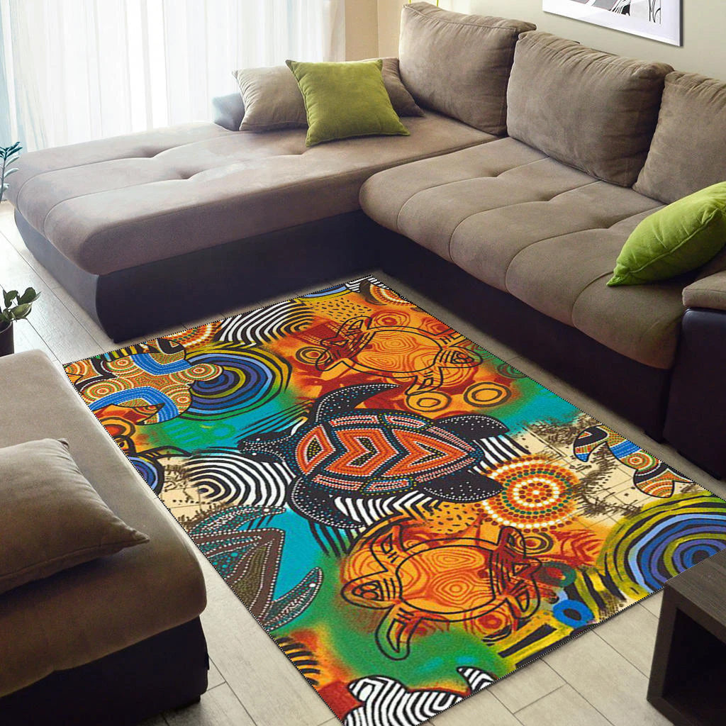 turtle-area-rug-aboriginal-no-3