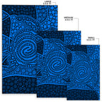 turtle-area-rug-aboriginal-blue-style