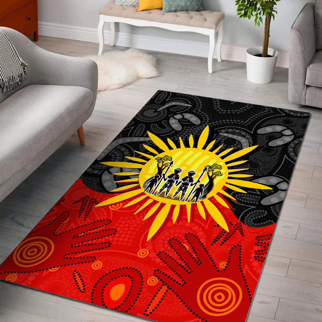 aboriginal-family-area-rug-flag-style