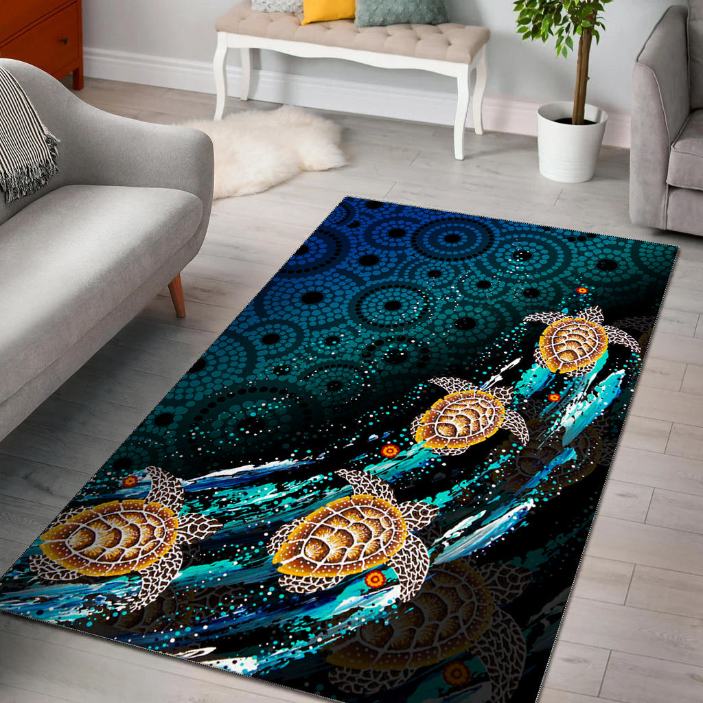 turtle-area-rug-aboriginal-no-4
