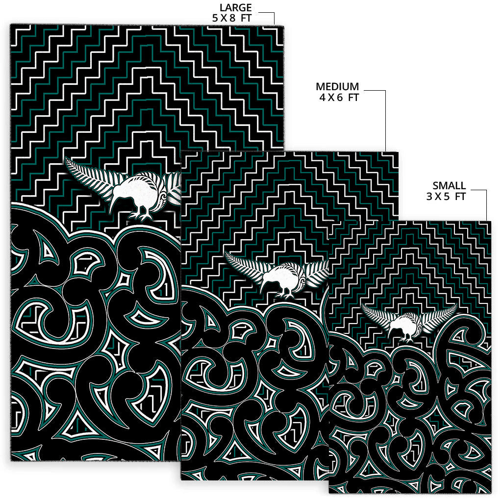 new-zealand-area-rug-maori-graphic-tee-patterns-green