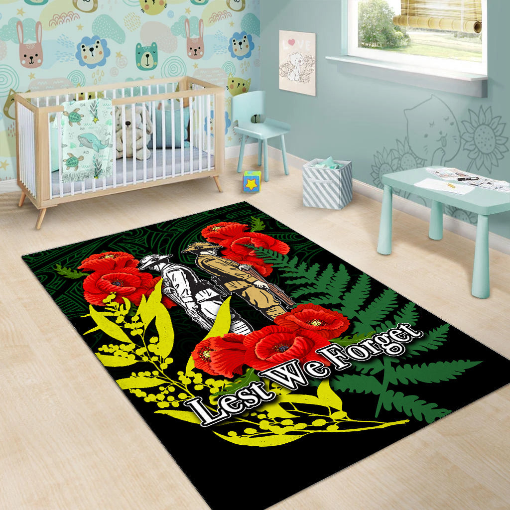 anzac-day-area-rug-maori-patterns-green-color