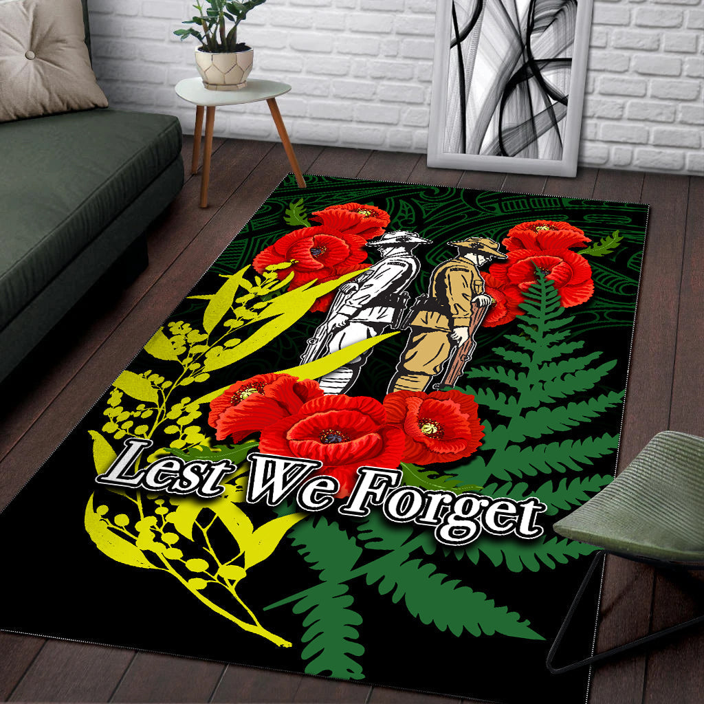 anzac-day-area-rug-maori-patterns-green-color