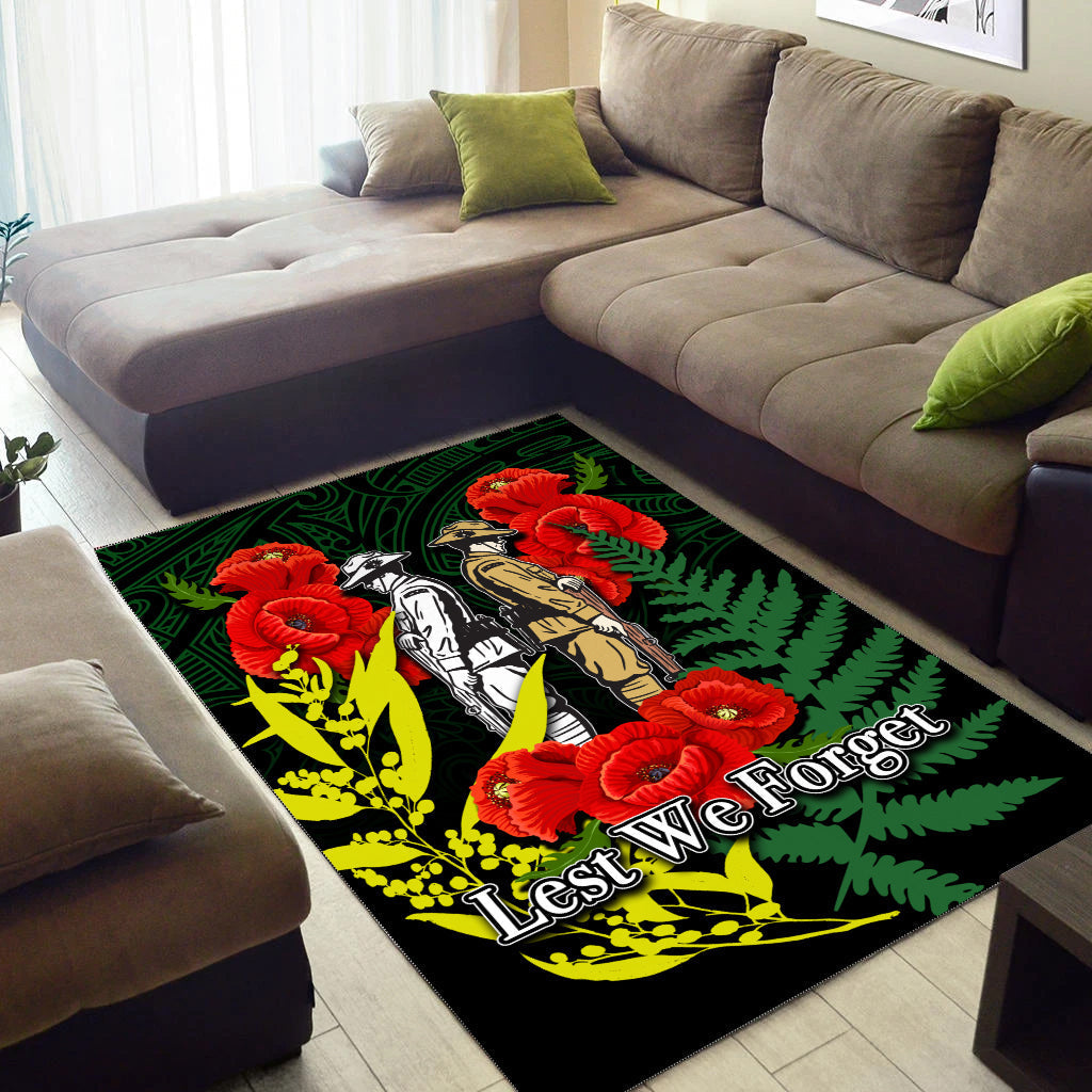 anzac-day-area-rug-maori-patterns-green-color