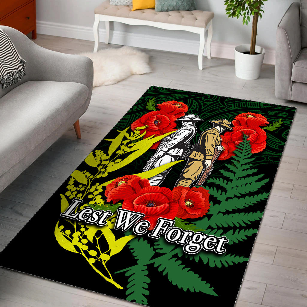 anzac-day-area-rug-maori-patterns-green-color